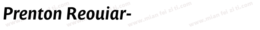 Prenton Reouiar字体转换